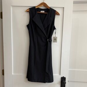 NWT Calvin Klein Navy Sleeveless Dress